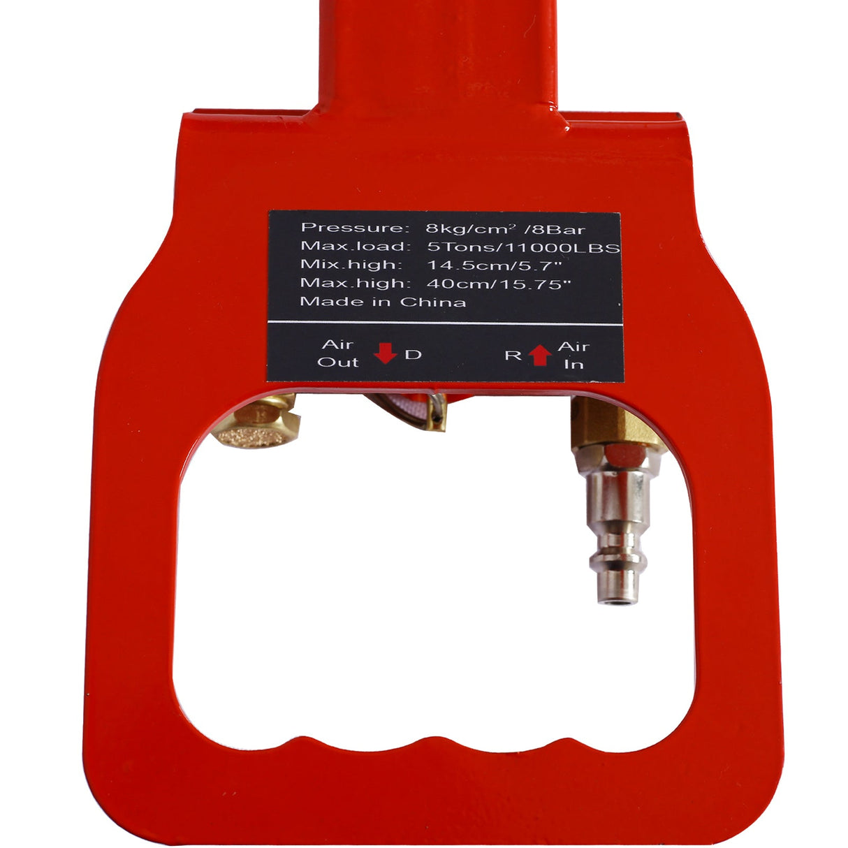 5T Triple Bag Air Jack Pneumatic Lifting 16in Capacity 11000lbs Easy - Collapsing Terrain Red - Fab Heavy Parts