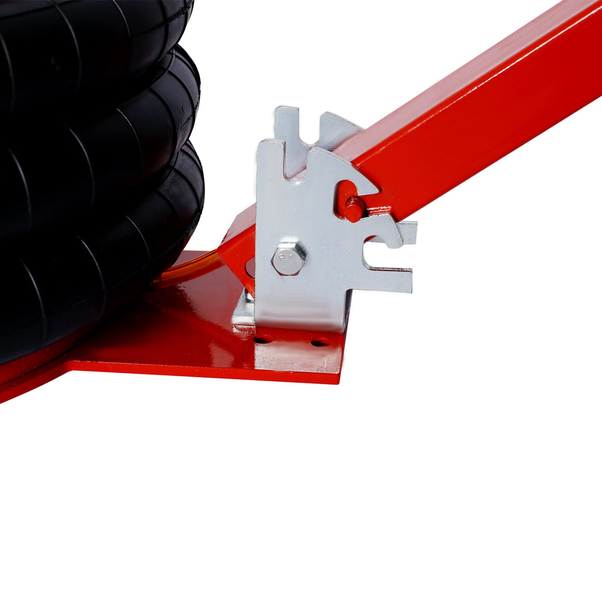 5T Triple Bag Air Jack Pneumatic Lifting 16in Capacity 11000lbs Easy - Collapsing Terrain Red - Fab Heavy Parts