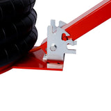 5T Triple Bag Air Jack Pneumatic Lifting 16in Capacity 11000lbs Easy - Collapsing Terrain Red - Fab Heavy Parts