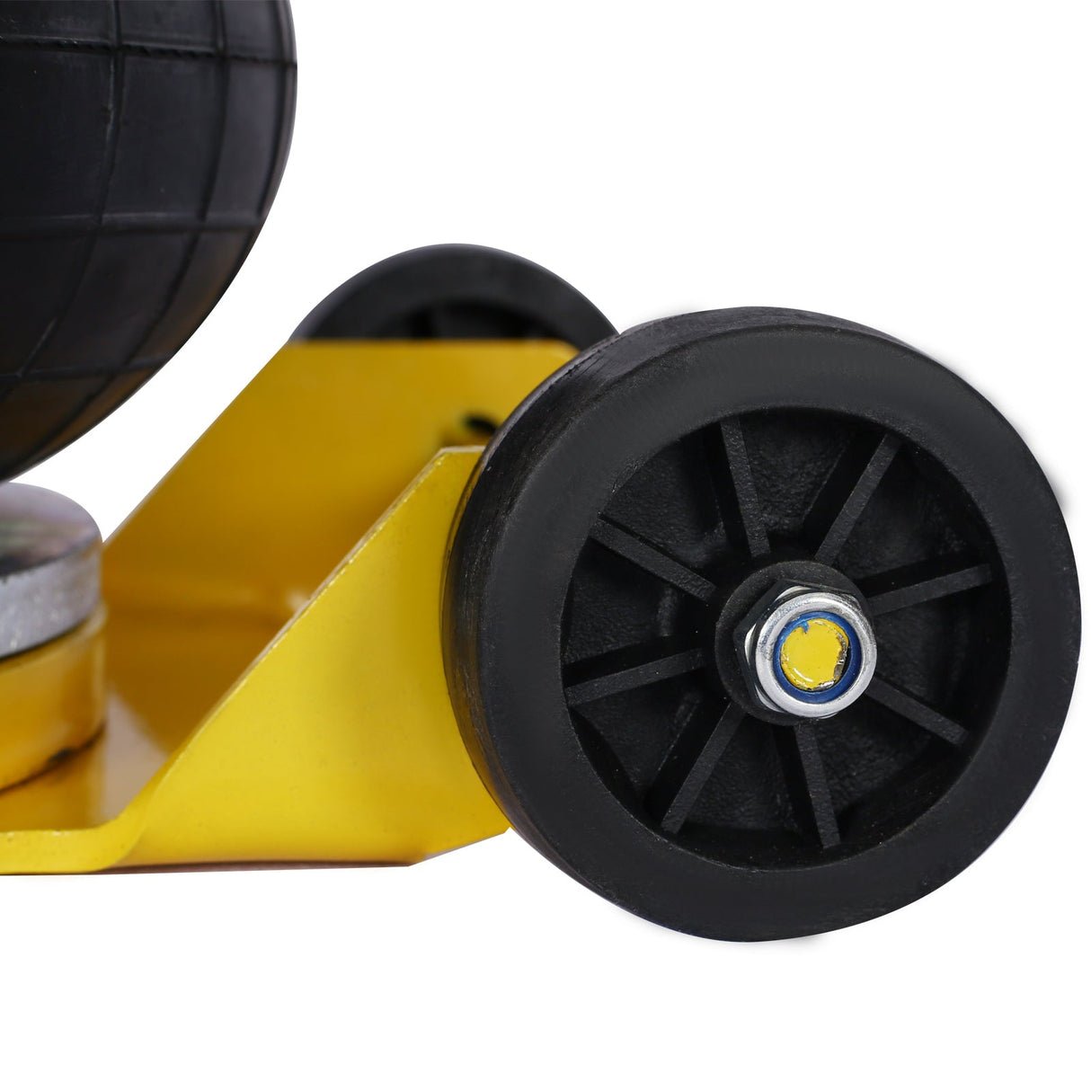 5T Triple Bag Air Jack Pneumatic Lifting 16in Capacity 11000lbs Easy - Collapsing Terrain Yellow - Fab Heavy Parts