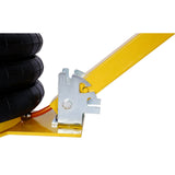 5T Triple Bag Air Jack Pneumatic Lifting 16in Capacity 11000lbs Easy - Collapsing Terrain Yellow - Fab Heavy Parts