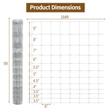 5x164 ft Advanced Weave Farm Enclosures Galvanized Farm Fence - Fab Heavy Parts