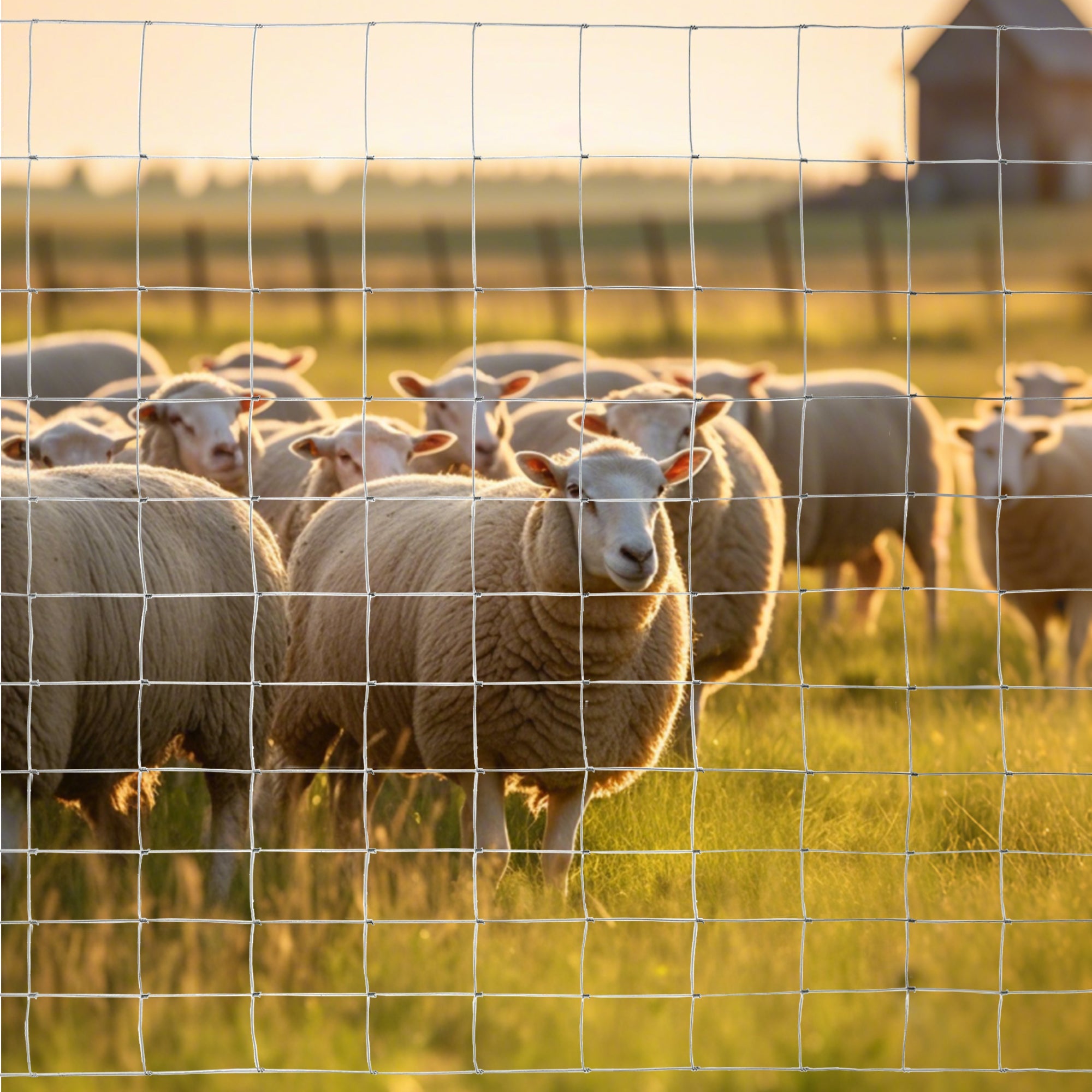 5x164 ft Advanced Weave Farm Enclosures Galvanized Farm Fence - Fab Heavy Parts