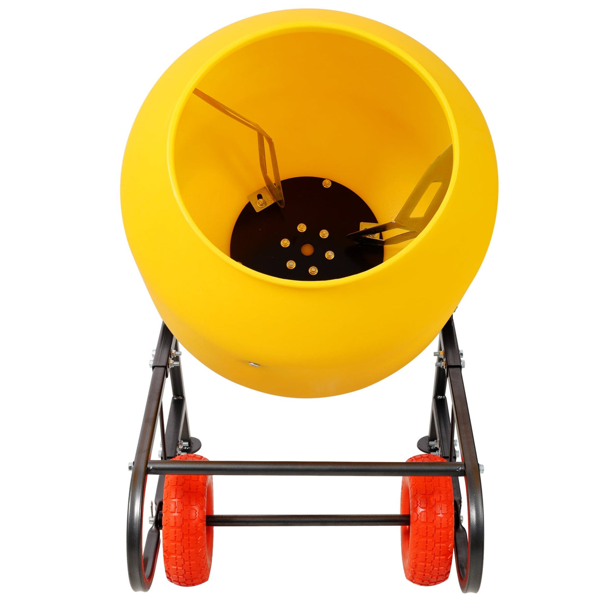 6 CUFT/170L Portable Electric Poly Drum Concrete Mixer Heavy Duty Power Cement Mixing Machine for Mortar Stucco and Fodder, 115V/60HZ CSA Certificated - Fab Heavy Parts