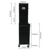 6 - Drawer Tool Storage Cabinet High Capacity Rolling Chest with Wheels and Drawers Black - Fab Heavy Parts