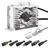 6 in 1 48V 15A Battery Charger Multi - Plug Fits for EZGO Club Car Yamaha Golf Cart - Fab Heavy Parts