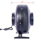 6 - Inch 412 CFM Inline Duct Fan Air Circulation Vent Blower - Fab Heavy Parts