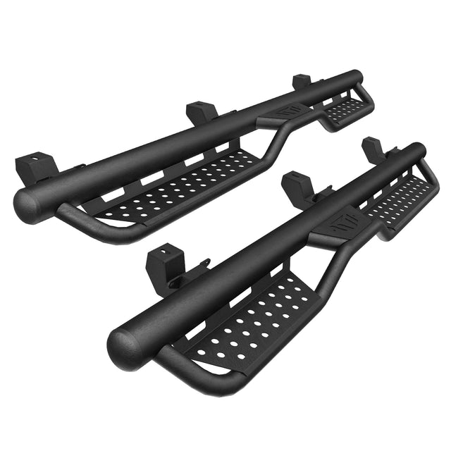6 Inch Powder Coated Running Boards Side Steps Fits For 2018 - 2025 Jeep Wrangler JL 4 Door - Fab Heavy Parts