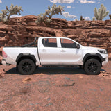 6 Inch Running Boards Fits For 2024 - 2025 Toyota Tacoma Double/Crew Cab 4 Full Doors Coated Black Powder Coated Side Steps - Fab Heavy Parts