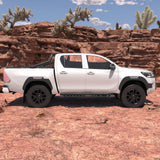 6 Inch Running Boards Fits For 2024 - 2025 Toyota Tacoma Double/Crew Cab 4 Full Doors Coated Black Powder Coated Side Steps - Fab Heavy Parts