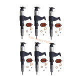 6 PCS Common Rail Injector for Denso 095000 - 6310 Fits for John Deere RE546784 RE531209 RE530362 - Fab Heavy Parts