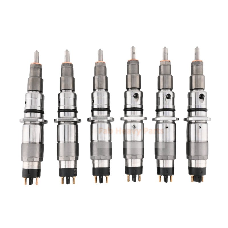 6 PCS Fuel Injector 0445120231 3976372 4937065 Fits for Cummins Engine QSB6.7 - Fab Heavy Parts