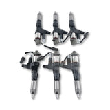 6 PCS Fuel Injector 095000-6594 0950006594 Fits for Kobelco SK300-8 SK330-8 SK350 for Hino J08E 3.8L 4.7L 5.0L 6.5L 7.7L