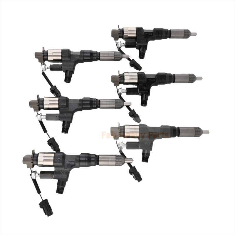 6 PCS Fuel Injector 095000 - 8092 23670 - E0392 for Hino Kobelco Truck Engine Final Clearance - Fab Heavy Parts