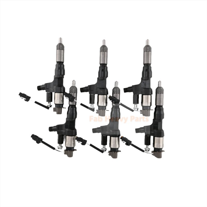 6 PCS Fuel Injector 095000 - 8092 23670 - E0392 for Hino Kobelco Truck Engine Final Clearance - Fab Heavy Parts