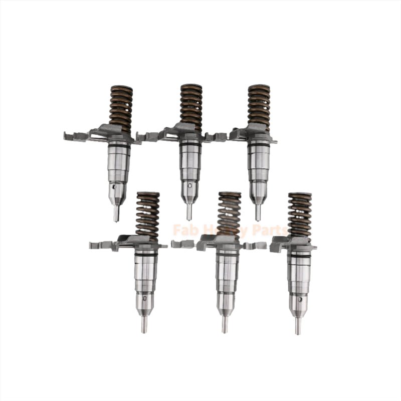 6 PCS Fuel Injector 0R - 8461 0R8461 Fits for Caterpillar CAT Engine 3116 3126 Excavator 206B 211B 212B 320 L 322 325 325 L - Fab Heavy Parts