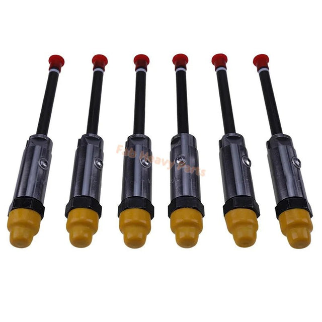 6 PCS Fuel Injector 100 - 7559 1007559 Fits for Caterpillar CAT Engine 3306 3306B Dump Truck D250E D250E II - Fab Heavy Parts