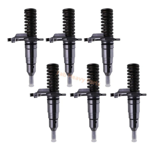 6 PCS Fuel Injector 107 - 1230 1071230 Fits for Caterpillar CAT Engine 3116 3126 3126B Excavator 322 L 325 L 325 - A - Fab Heavy Parts