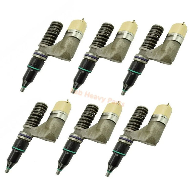 6 PCS Fuel Injector 10R - 0961 10R0961 212 - 3465 2123465 Fits for Caterpillar CAT Engine C - 10 3176 3176C 3196 Challenger 65E 75D 85D - Fab Heavy Parts