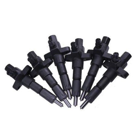 6 PCS Fuel Injector 1153002502 1 - 15300250 - 2 for Isuzu Engine 6BD1 6BG1 Hitachi Excavator EX200 - 2 EX200 - 3 - Fab Heavy Parts
