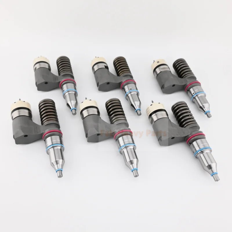 6 PCS Fuel Injector 153 - 7923 1537923 Fits for Caterpillar CAT Engine 3176B 3176 C12, Remanufactured - Fab Heavy Parts
