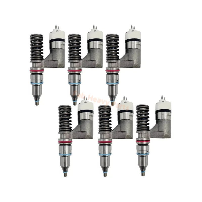 6 PCS Fuel Injector 212 - 3463 2123463 Fits for Caterpillar CAT Engine 3196 3176C C - 10 C - 12 Excavator 365B 365B L 345B II 345B II MH, Remanufactured - Fab Heavy Parts