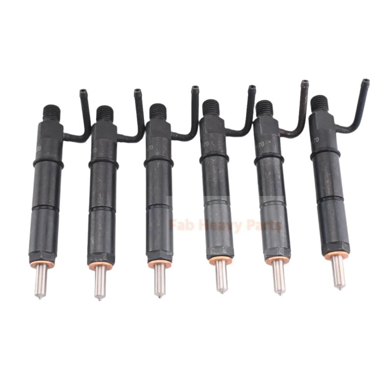 6 PCS Fuel Injector 212 - 8470 2128470 Fits for Caterpillar CAT 311C 312C 314C 318C 320C 320D 321C Excavator 3066 3064 Engine - Fab Heavy Parts