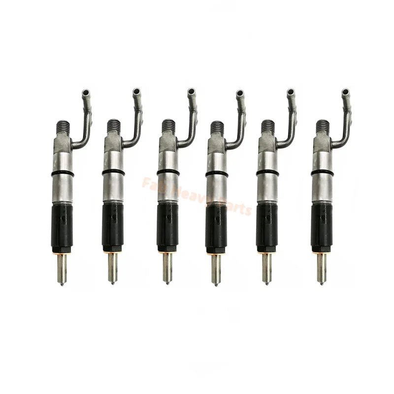 6 PCS Fuel Injector 235 - 5901 2355901 Fits for Caterpillar CAT Engine 3044C C3.4 3046 Loader 236B 248B 256C 262B 272C 287B - Fab Heavy Parts