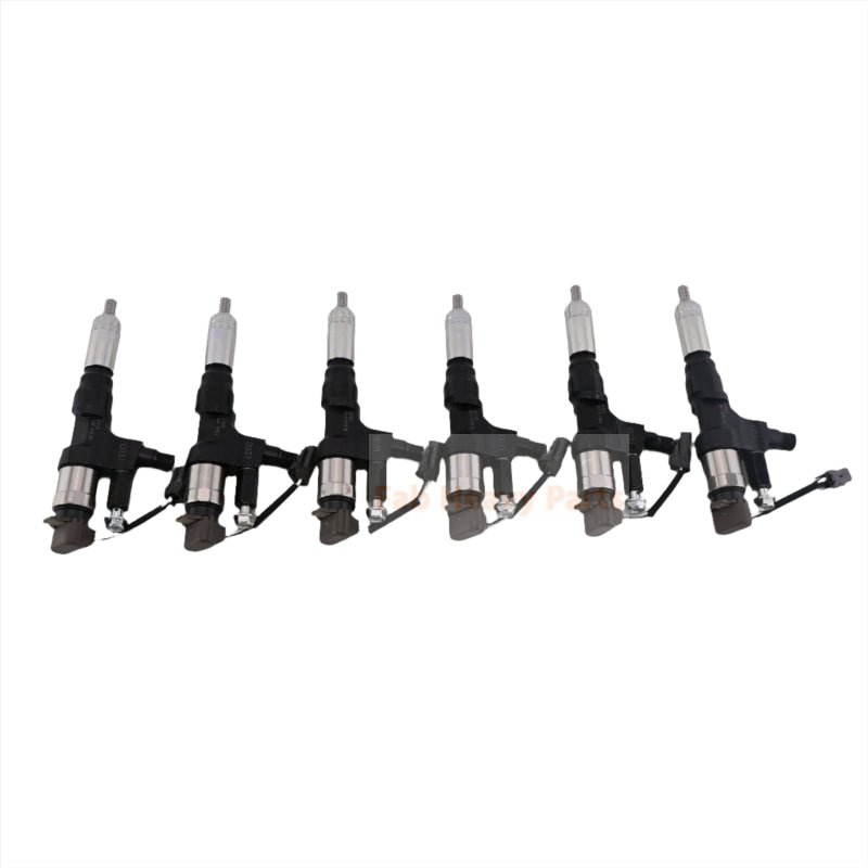 6 PCS Fuel Injector 23670 - E0030 Fits for Hino Engine J08E Truck 500 Series - Fab Heavy Parts