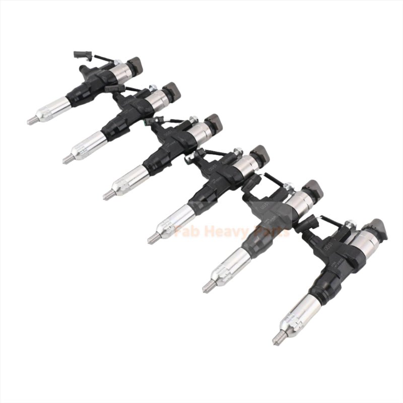 6 PCS Fuel Injector 23670 - E0030 Fits for Hino Engine J08E Truck 500 Series - Fab Heavy Parts