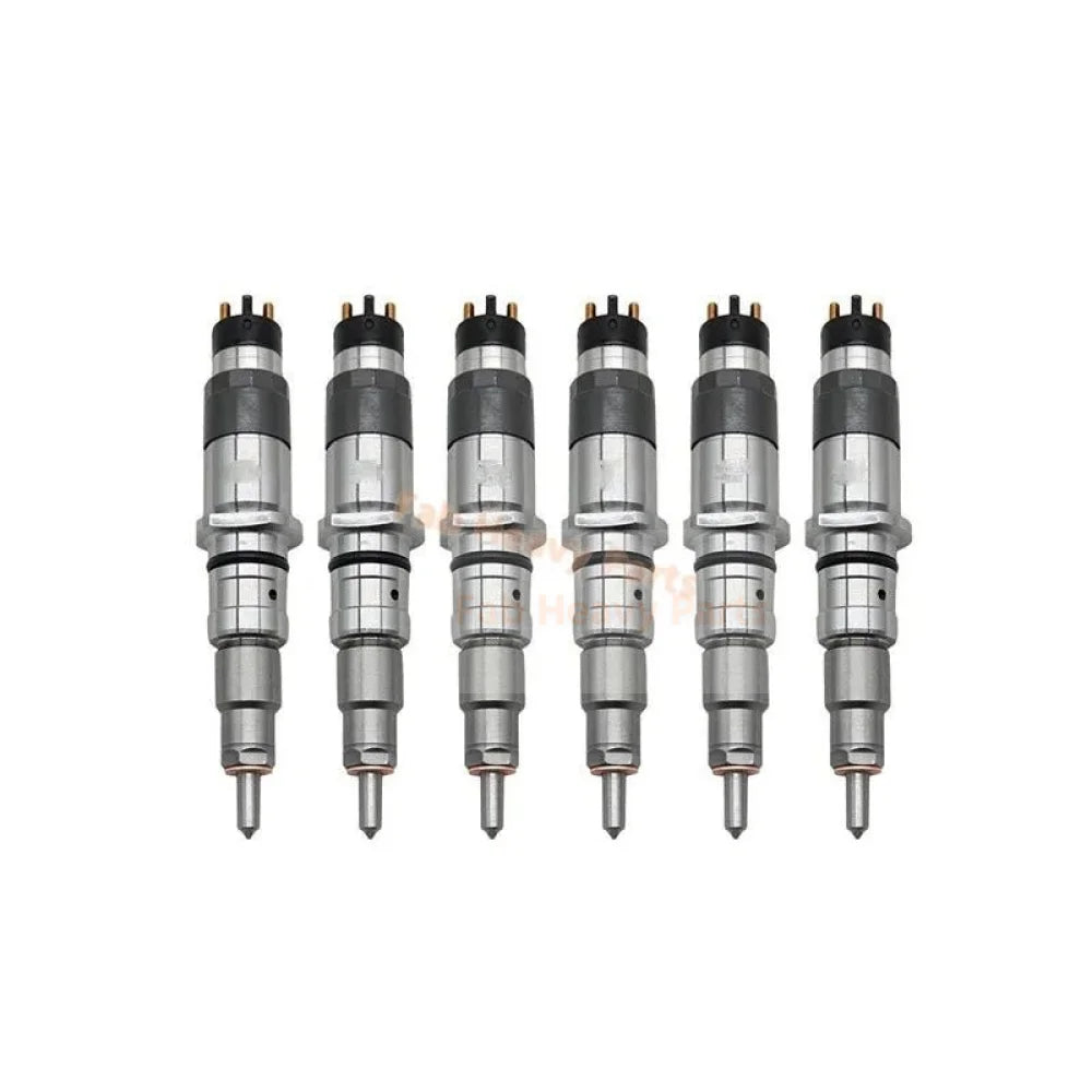 6 PCS Fuel Injector 2854608 0445120057 for Case New Holland IVECO Engine F4HE9687 - Fab Heavy Parts