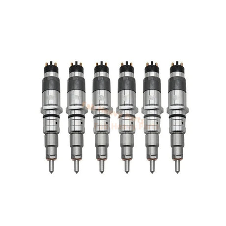 6 PCS Fuel Injector 2854608 0445120057 for Case New Holland IVECO Engine F4HE9687 - Fab Heavy Parts