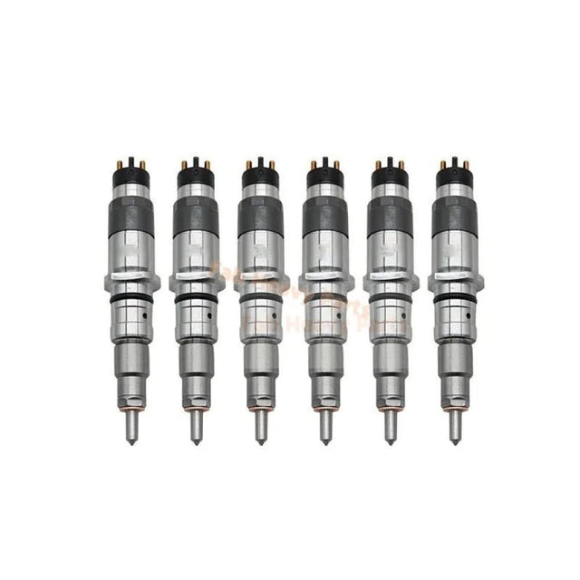 6 PCS Fuel Injector 2854608 0445120057 Fits for Case New Holland IVECO Engine F4HE9687 - Fab Heavy Parts