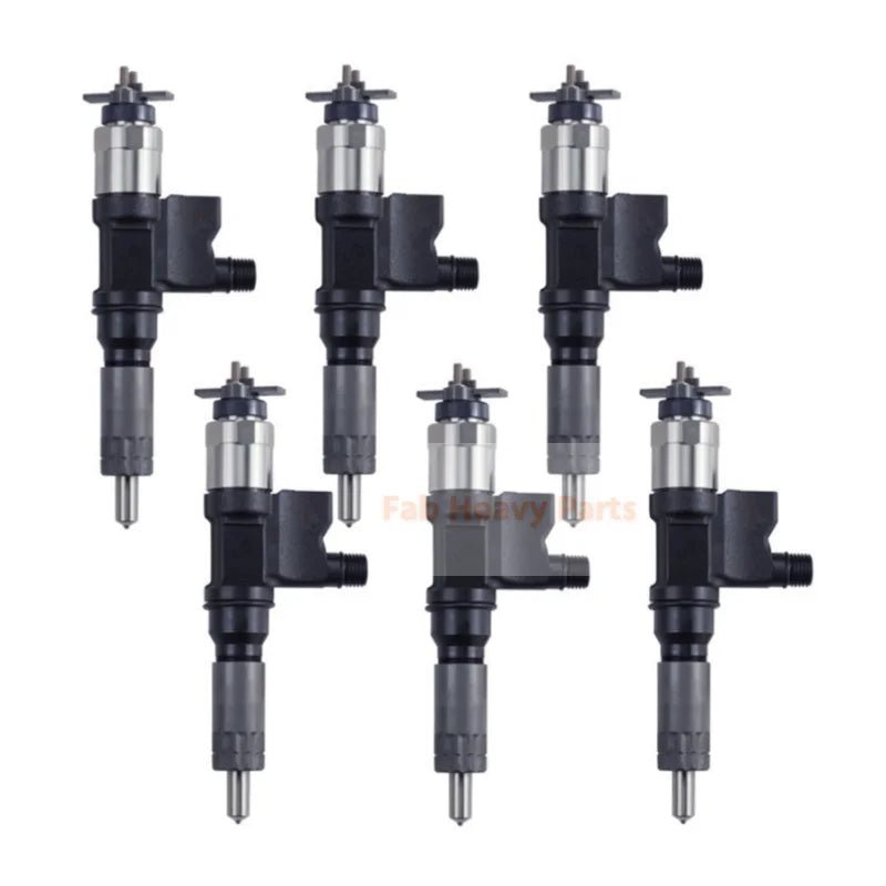 6 Pcs Fuel Injector 2901233100 Fits for 2004 - 2007 Isuzu 7.8L 6HK1 (LG4) Engine - Fab Heavy Parts