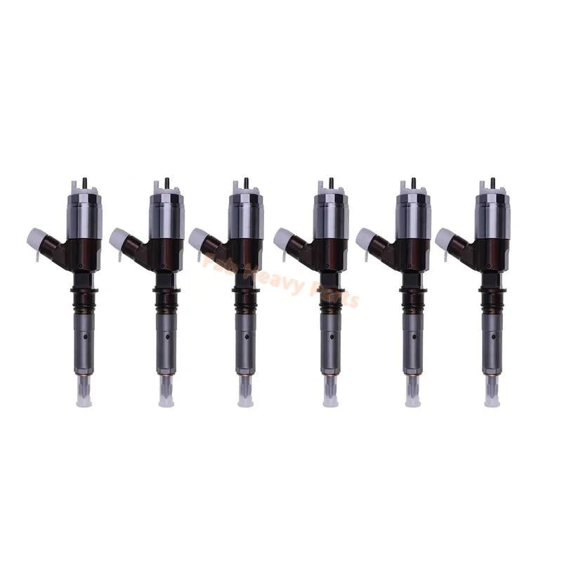 6 PCS Fuel Injector 320 - 0670 3200670 10R - 7670 10R7670 306 - 9370 3069370 Fits for Caterpillar CAT Engine C4.4 C6.6 Excavator 312D 320D 321D 323D - Fab Heavy Parts