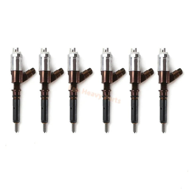 6 PCS Fuel Injector 321-3600 3213600 Fits for Caterpillar CAT Engine C6.6 Loader 559 953D 924H 924HZ - Fab Heavy Parts