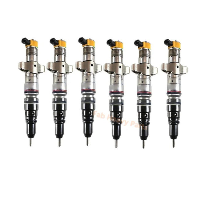 6 PCS Fuel Injector 328 - 2585 3282585 Fits for Caterpillar CAT Engine C7 Excavator 324D 325D 326D L 329D Skidder 525C 535C 545C - Fab Heavy Parts