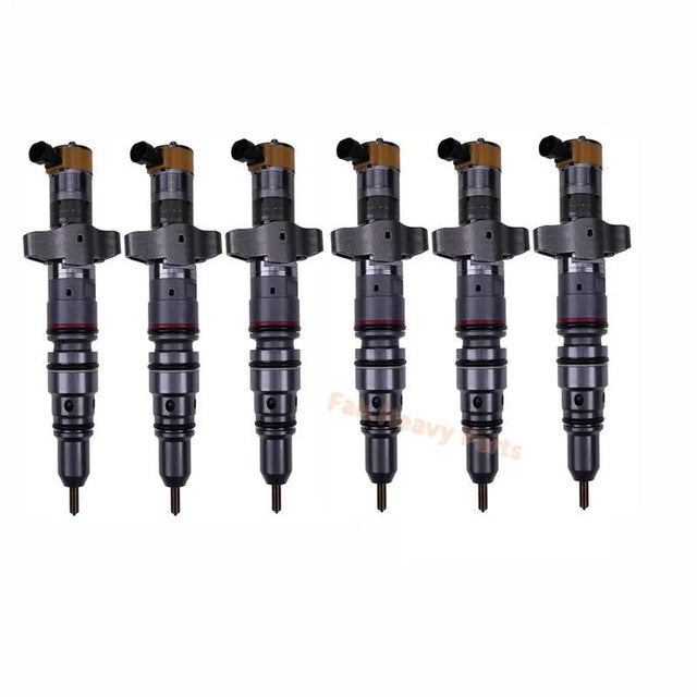 6 PCS Fuel Injector 53L - 8062 53L8062 Fits for Caterpillar CAT Engine C7 C9 - Fab Heavy Parts