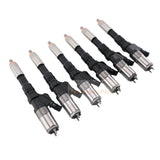 6 PCS Fuel Injector 6156 - 11 - 3300 6156113300 Fits For Komatsu - Fab Heavy Parts