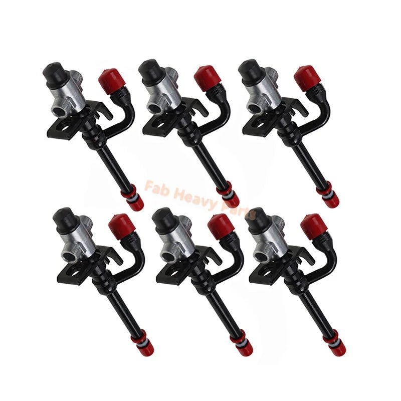 6 PCS Fuel Injector SE500830 SE500831 Fits for John Deere Engine 4045D 6068T - Fab Heavy Parts