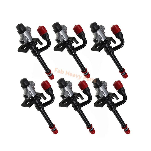 6 PCS Fuel Injector SE500830 SE500831 Fits for John Deere Engine 4045D 6068T - Fab Heavy Parts