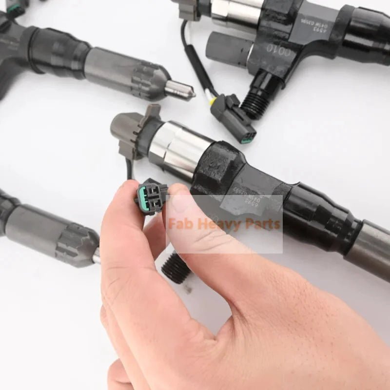 6 PCS Fuel Injector VH23670E0010 for Hino Engine J08E Kobelco Excavator SK350 - 9 SK200 - 8 SK260 - 8 - Fab Heavy Parts