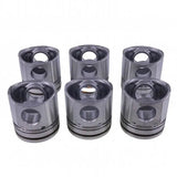 6 Pcs Piston 3926632 for Cummins Engine B3.9L 4B 4BT 4BTA 4BTAA B5.9L 6B 6BT 6BTA 6BTAA - Fab Heavy Parts