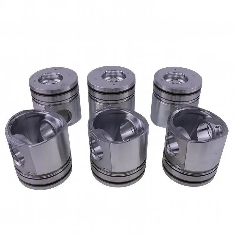 6 Pcs Piston 3926632 for Cummins Engine B3.9L 4B 4BT 4BTA 4BTAA B5.9L 6B 6BT 6BTA 6BTAA - Fab Heavy Parts