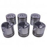 6 Pcs Piston 3926632 for Cummins Engine B3.9L 4B 4BT 4BTA 4BTAA B5.9L 6B 6BT 6BTA 6BTAA - Fab Heavy Parts