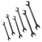 6 PCS SAE Jumbo Combination Angle Wrench Set Extra Large Black-Oxide Jumbo Combo Angle Wrench Set 1-3/8“ - 2” with Pouch - Fab Heavy Parts