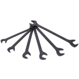 6 PCS SAE Jumbo Combination Angle Wrench Set Extra Large Black-Oxide Jumbo Combo Angle Wrench Set 1-3/8“ - 2” with Pouch - Fab Heavy Parts