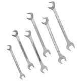 6 PCS SAE Jumbo Combination Angle Wrench Set Extra Large Chrome Plated 1-3/8" - 2" with Pouch - Fab Heavy Parts
