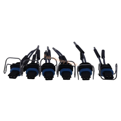 6 PCS Wiring Harness 366 - 9748 3669748 Fits for Caterpillar CAT Engine 3126 3126B 3126E C11 C13 C15 C7 C9 - Fab Heavy Parts
