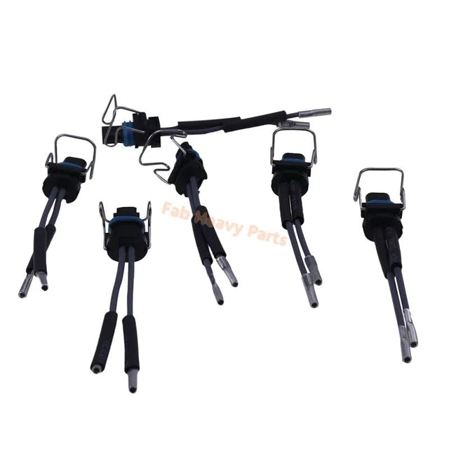 6 PCS Wiring Harness 366 - 9748 3669748 Fits for Caterpillar CAT Engine 3126 3126B 3126E C11 C13 C15 C7 C9 - Fab Heavy Parts